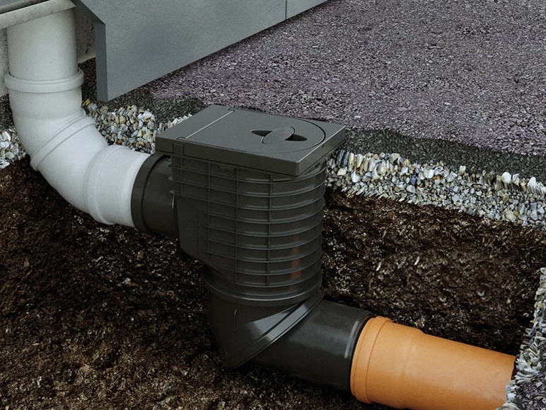 Монтаж дождеприемника